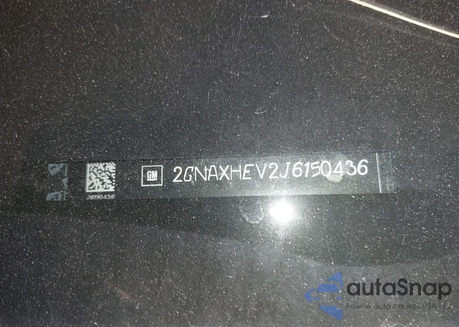 2GNAXHEV2J6150436: 42590101