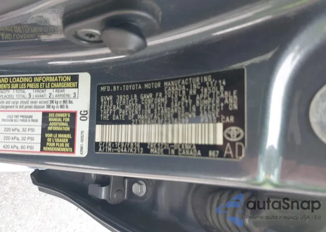 2T1BURHE9FC316299: 42590119