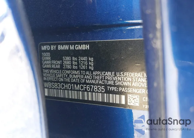 WBS83CH01MCF67835: 42590123