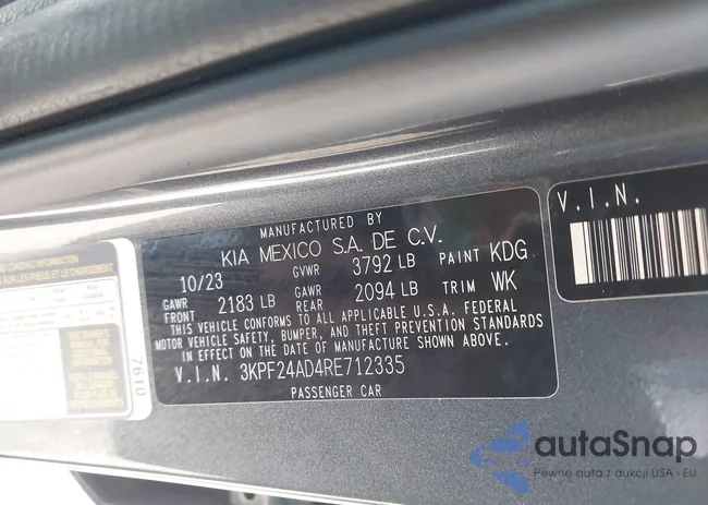 3KPF24AD4RE712335: 42591540