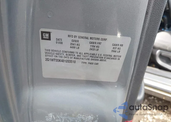 2G1WT55K481203510: 42591760