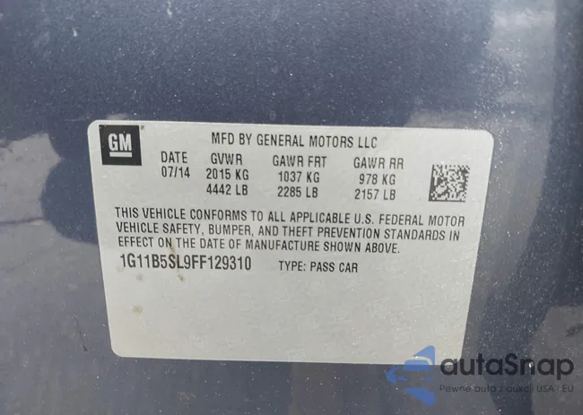 1G11B5SL9FF129310: 42592022