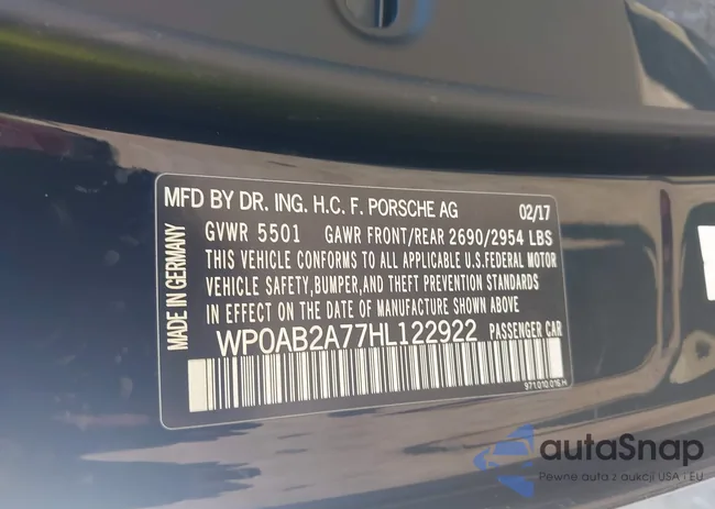 WP0AB2A77HL122922: 42591053