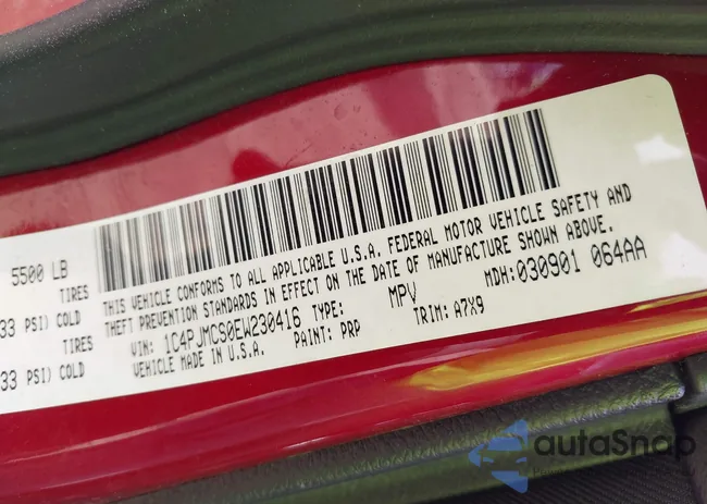 1C4PJMCS0EW230416: 42591106