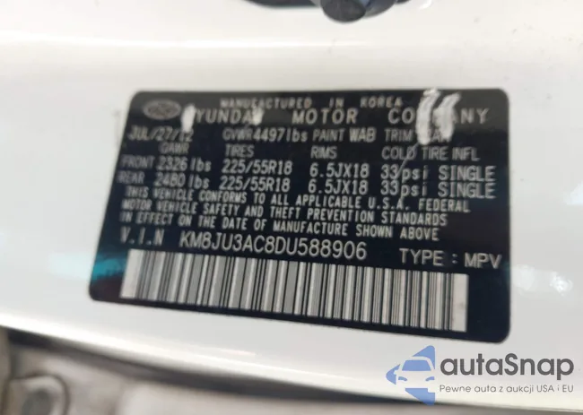 KM8JU3AC8DU588906: 42591150