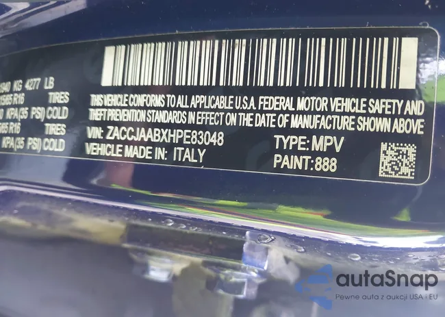 ZACCJAABXHPE83048: 42591170