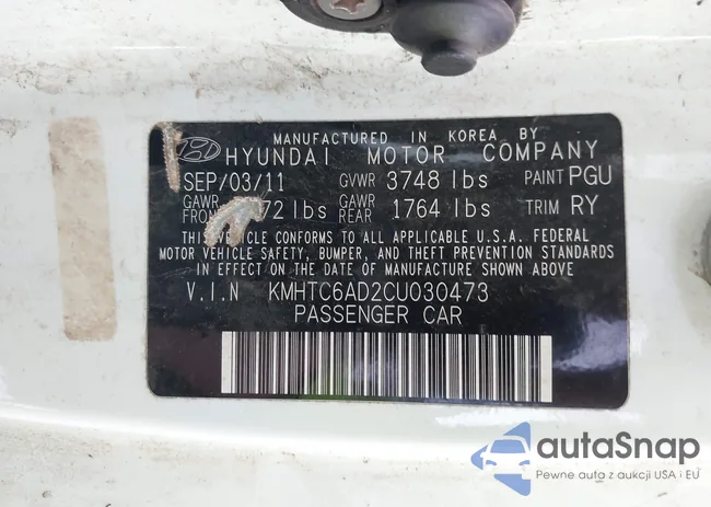 KMHTC6AD2CU030473: 42591250