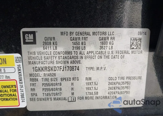 1GKKRSKD7FJ170874: 42591256