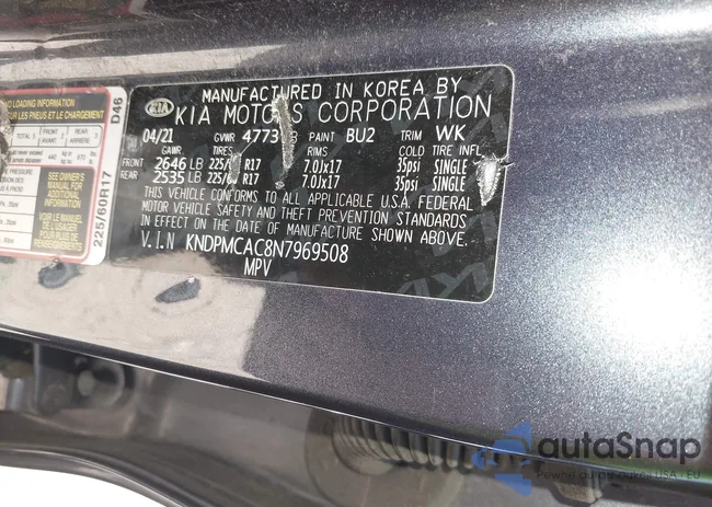 KNDPMCAC8N7969508: 42591293