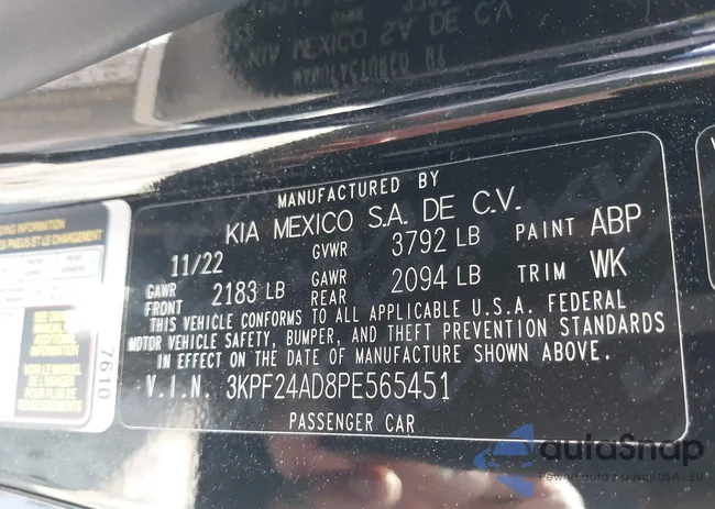 3KPF24AD8PE565451: 42591301