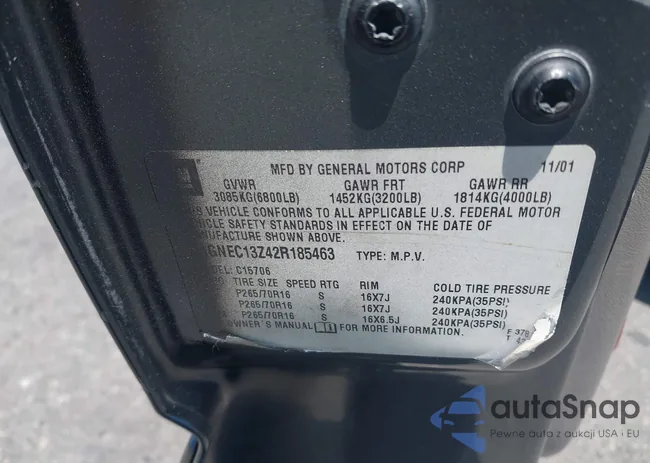 1GNEC13Z42R185463: 42592440