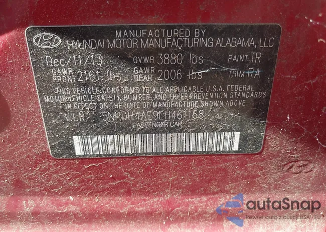 5NPDH4AE9EH461168: 42592724