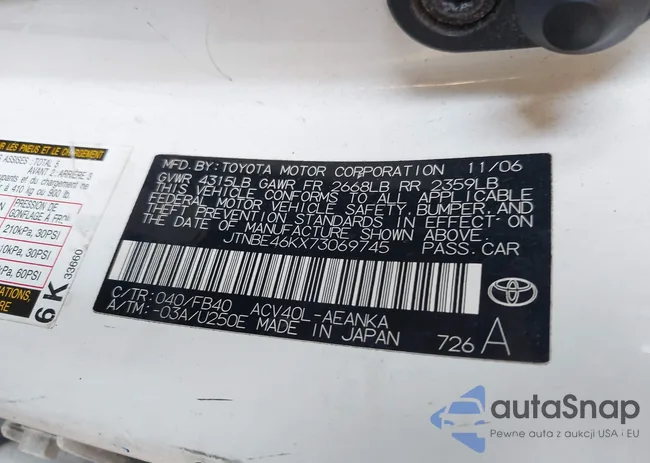 JTNBE46KX73069745: 42592743