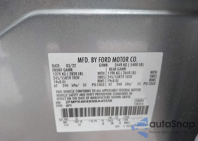 2FMPK4K9XNBA45556: 42592827