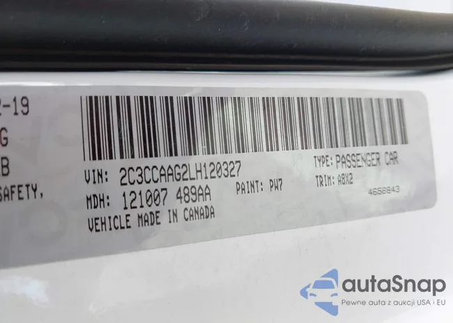 2C3CCAAG2LH120327: 42592930