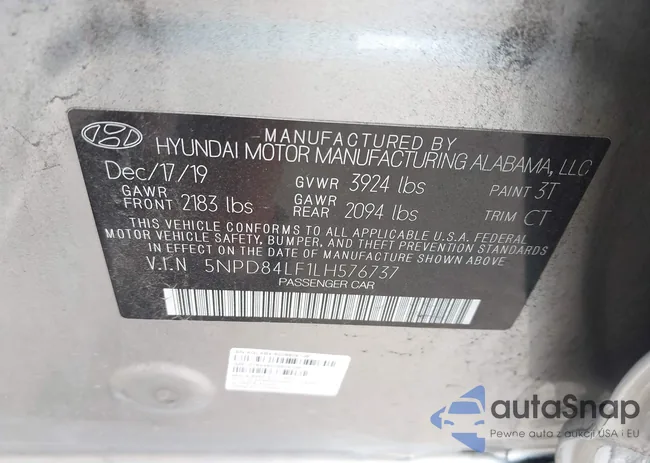 5NPD84LF1LH576737: 42592987