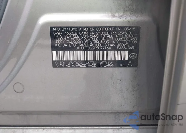 JTHBF1D22F5077164: 42593000