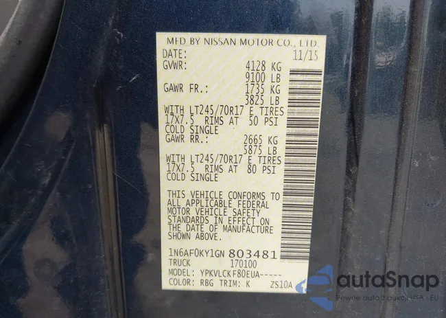 1N6AF0KY1GN803481: 42592051