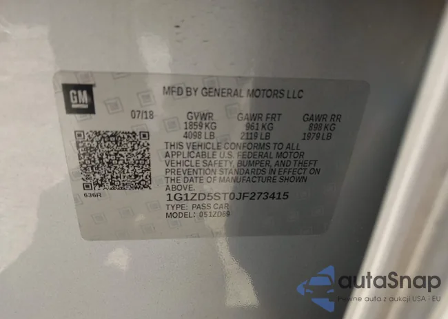 1G1ZD5ST0JF273415: 42592101