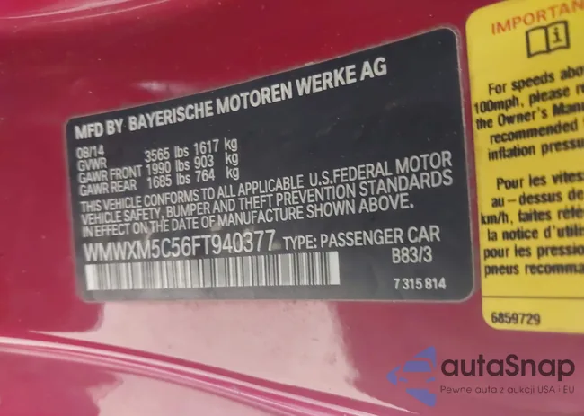 WMWXM5C56FT940377: 42592157