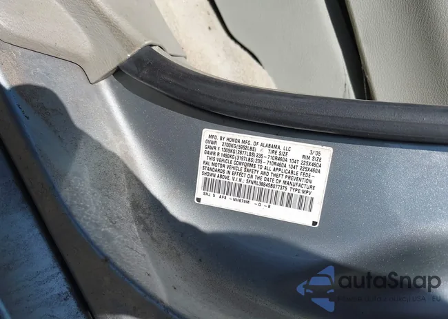 5FNRL38845B077375: 42592203