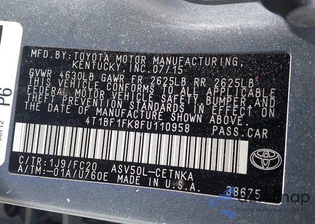 4T1BF1FK8FU110958: 42592408