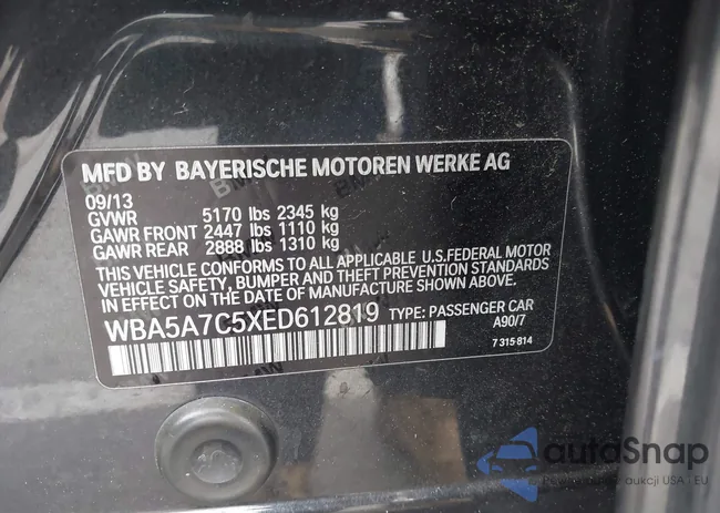 WBA5A7C5XED612819: 42593601