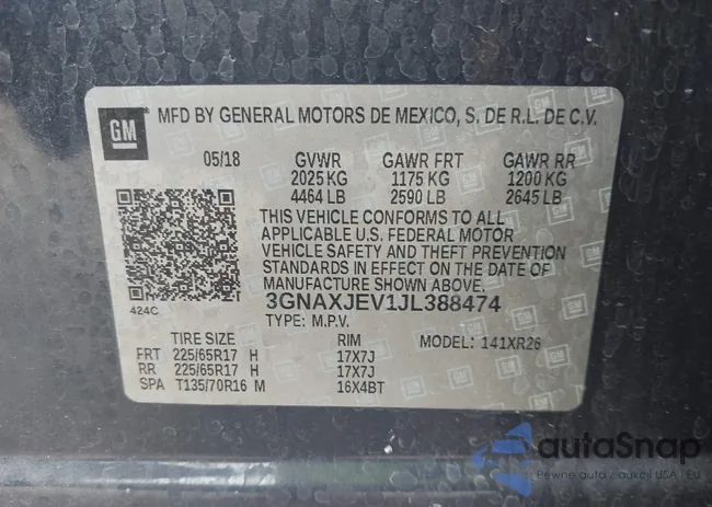 3GNAXJEV1JL388474: 42593722