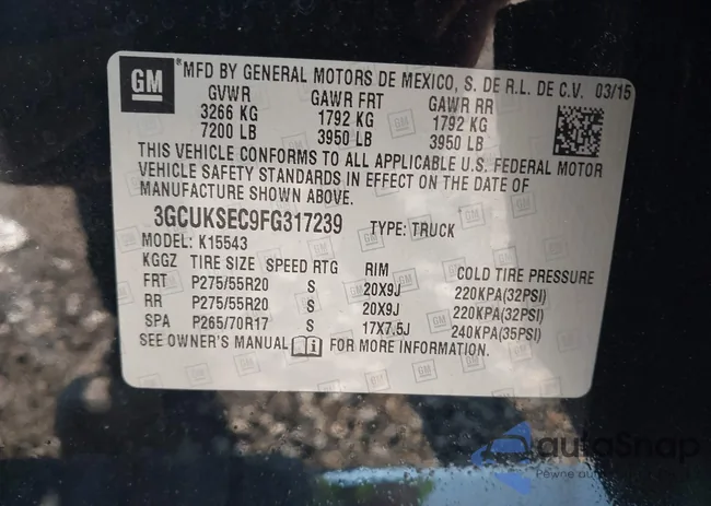 3GCUKSEC9FG317239: 42593814