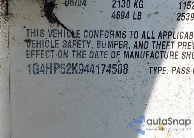 1G4HP52K944174508: 42593818