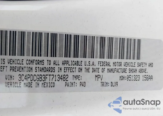 3C4PDCGB3FT713482: 42593334