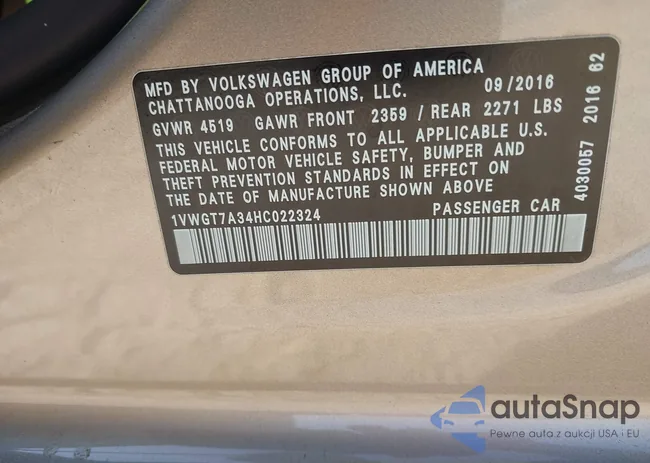 1VWGT7A34HC022324: 42593353