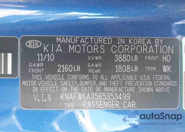 KNAFW6A35B5353499: 42593429