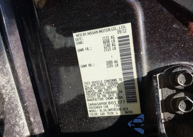 1N4AA5APXDC805377: 42594538