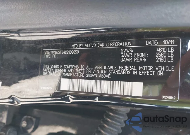 YV1622FS4C2109850: 42594576