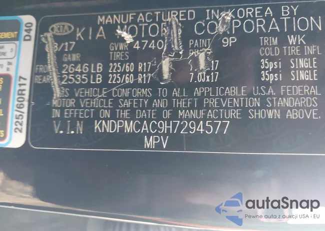 KNDPMCAC9H7294577: 42594629