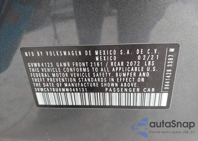 3VWC57BU6MM049131: 42594828