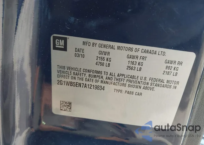 2G1WB5EN7A1219834: 42594833