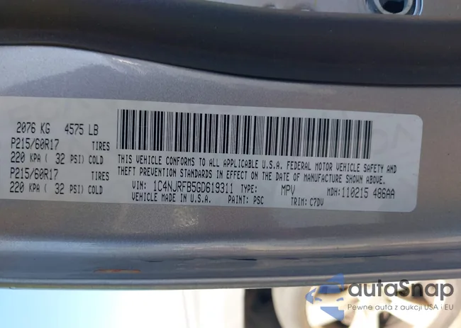 1C4NJRFB5GD619311: 42594891