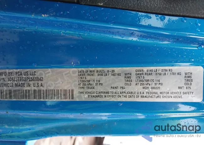 1C6JJTEG2PL568842: 42594895