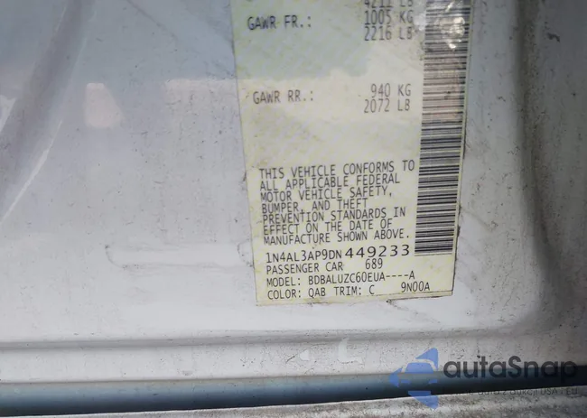 1N4AL3AP9DN449233: 42594982