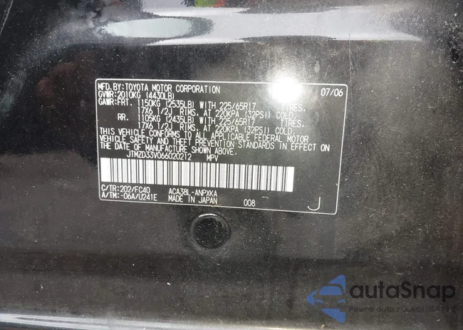 JTMZD33V066020212: 42594988