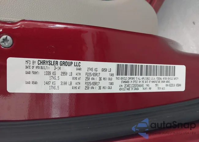 2C4RC1CG5ER346491: 42594998