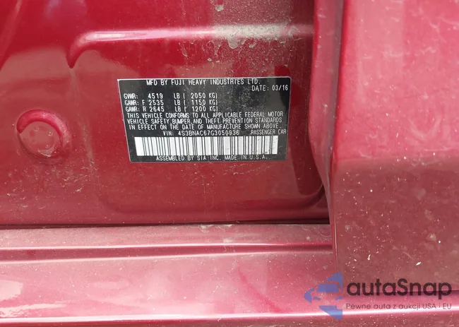 4S3BNAC67G3050936: 42595036