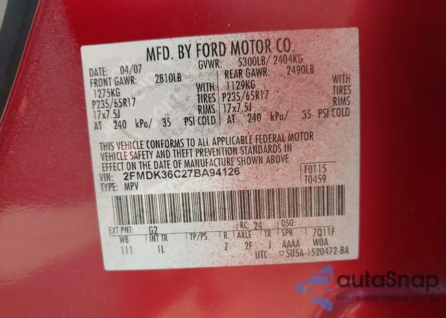 2FMDK36C27BA94126: 42594181