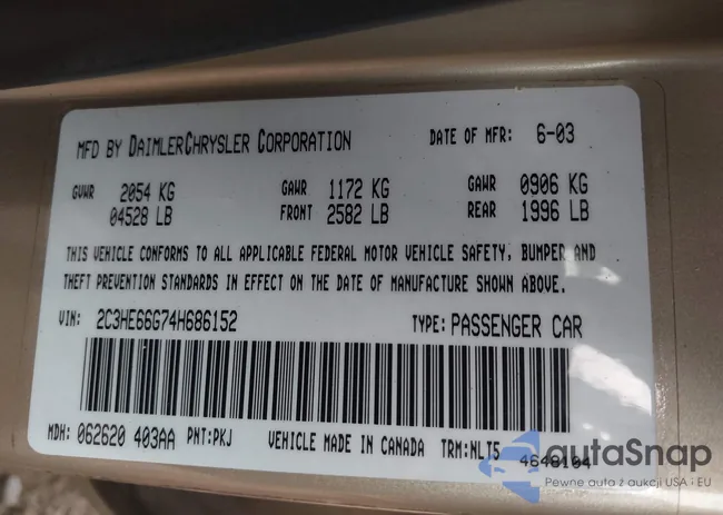 2C3HE66G74H686152: 42594339