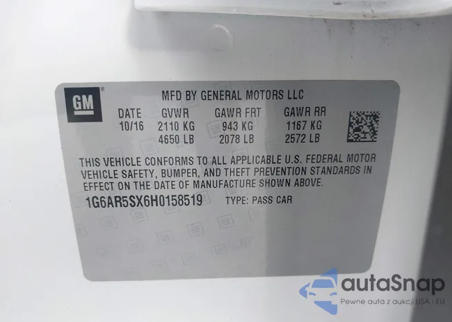 1G6AR5SX6H0158519: 42595576