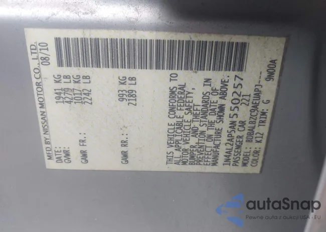 1N4AL2AP5AN550257: 42595769