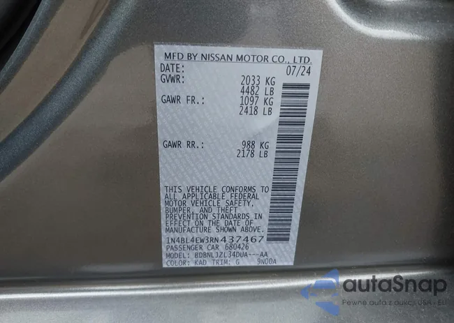 1N4BL4EW3RN437467: 42595998