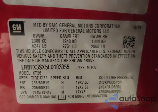 LRBFX3SX5LD103055: 42595143